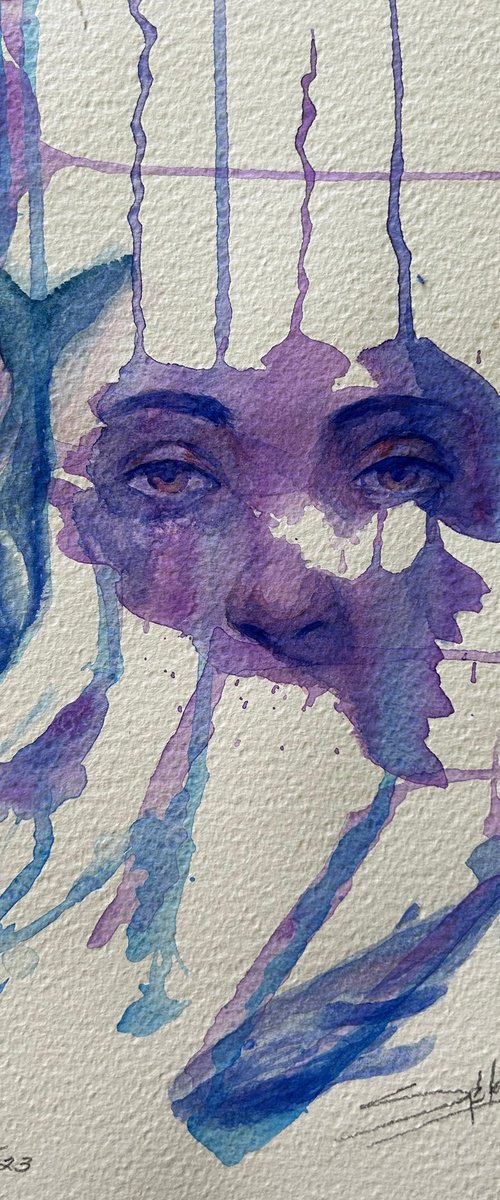 Behind purple eyes by Spika