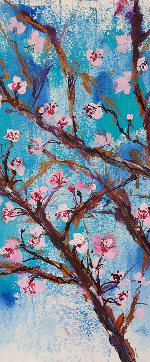 Plum tree in blossom. San Javier. Murcia. by Silvia Flores Vitiello