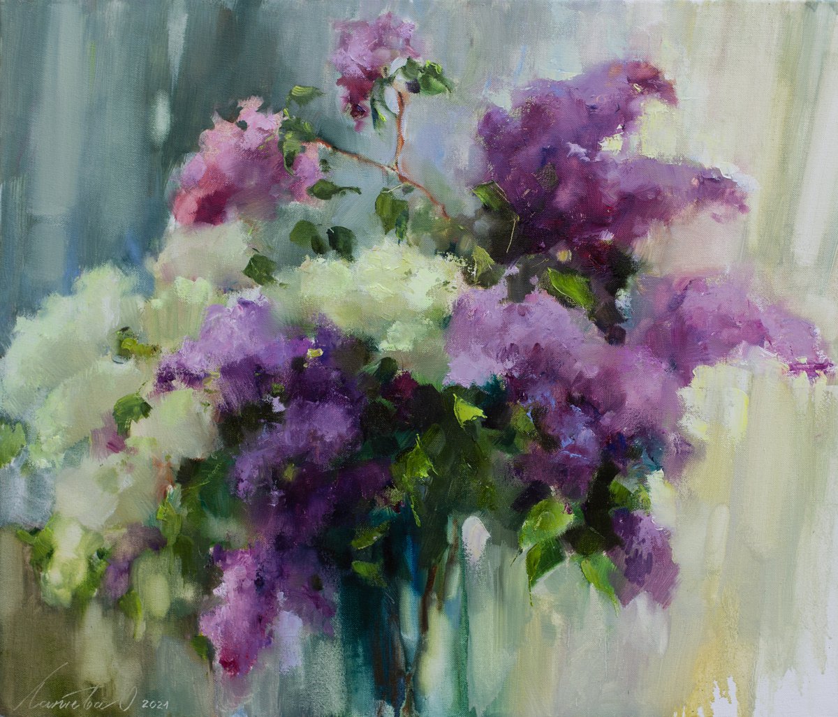 My lilac and spring scent by Olha Laptieva