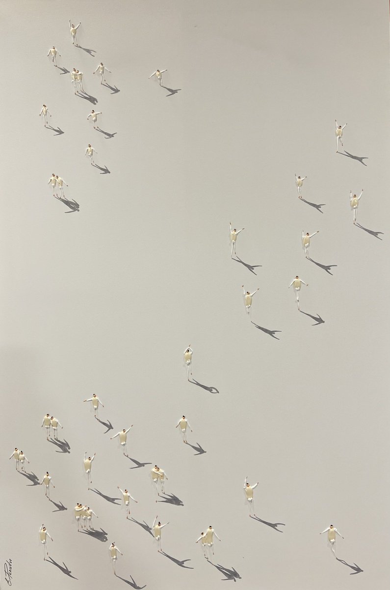 Abstract Portrait Acrylic Painting By Eka Peradze, 30 X 45, Freedom People Eka Peradze, Original Artwork