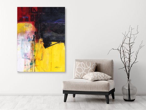 Urban Epilogue  - Large Abstract Painting by Kathy Morton Stanion