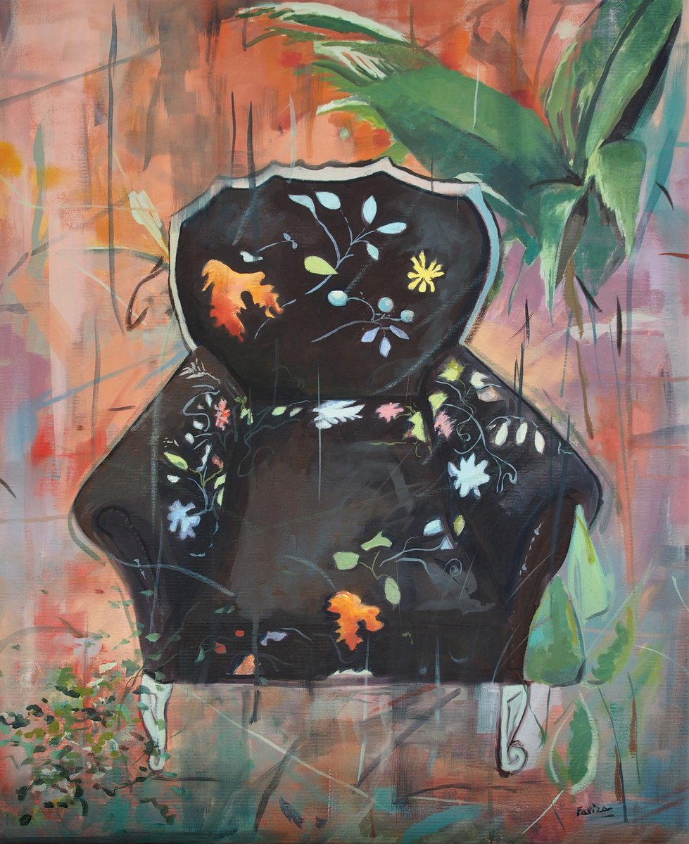 Black armchair by Amaya Fernandez Fariza