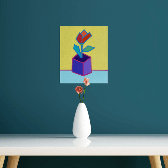 Pop art flower