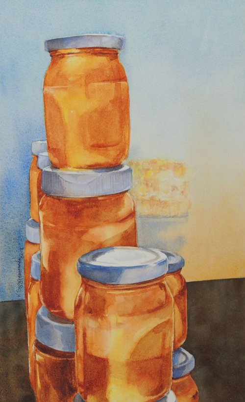 A tower of honey by Krystyna Szczepanowski