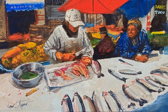 Bolivian fish market