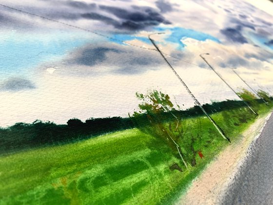 Road and clouds #2