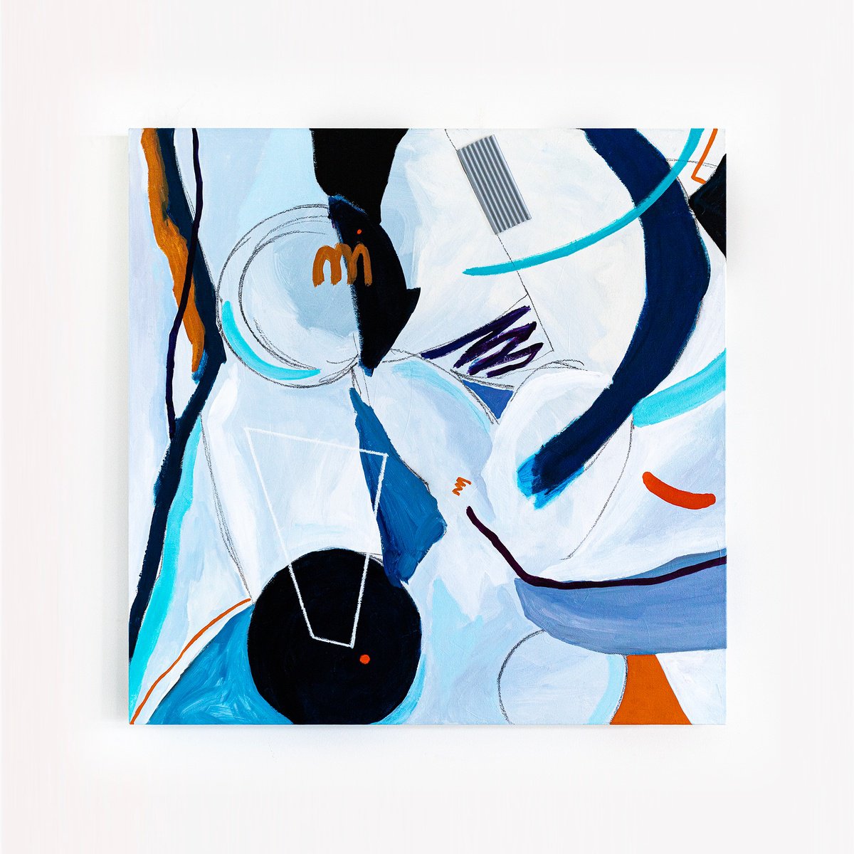 Abstract Acrylic Painting By Hyunah Kim, 36 X 36, Lithme, Original Artwork