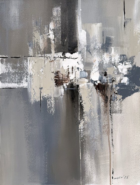 Grey Beige abstract
