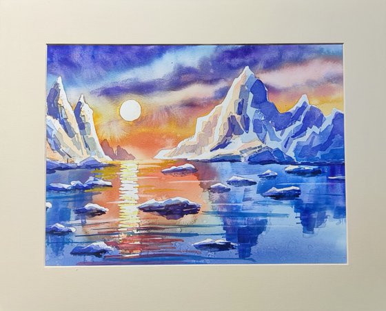 Sunset in the Arctic