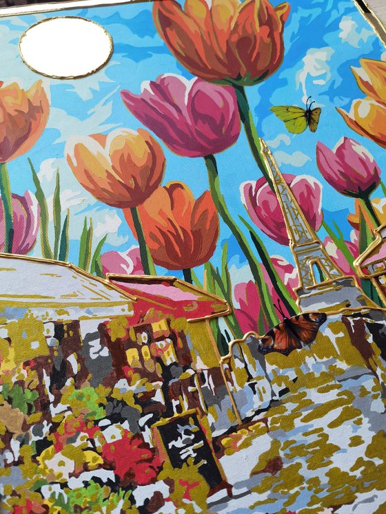 Paris embraced by spring