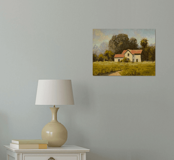 Farmhouse landscape