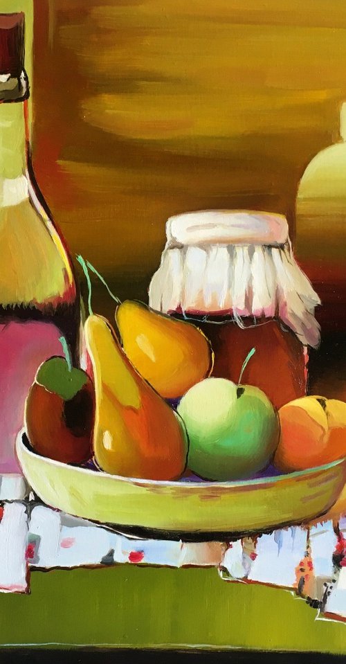 Still life with fruits by Olena Romanenko