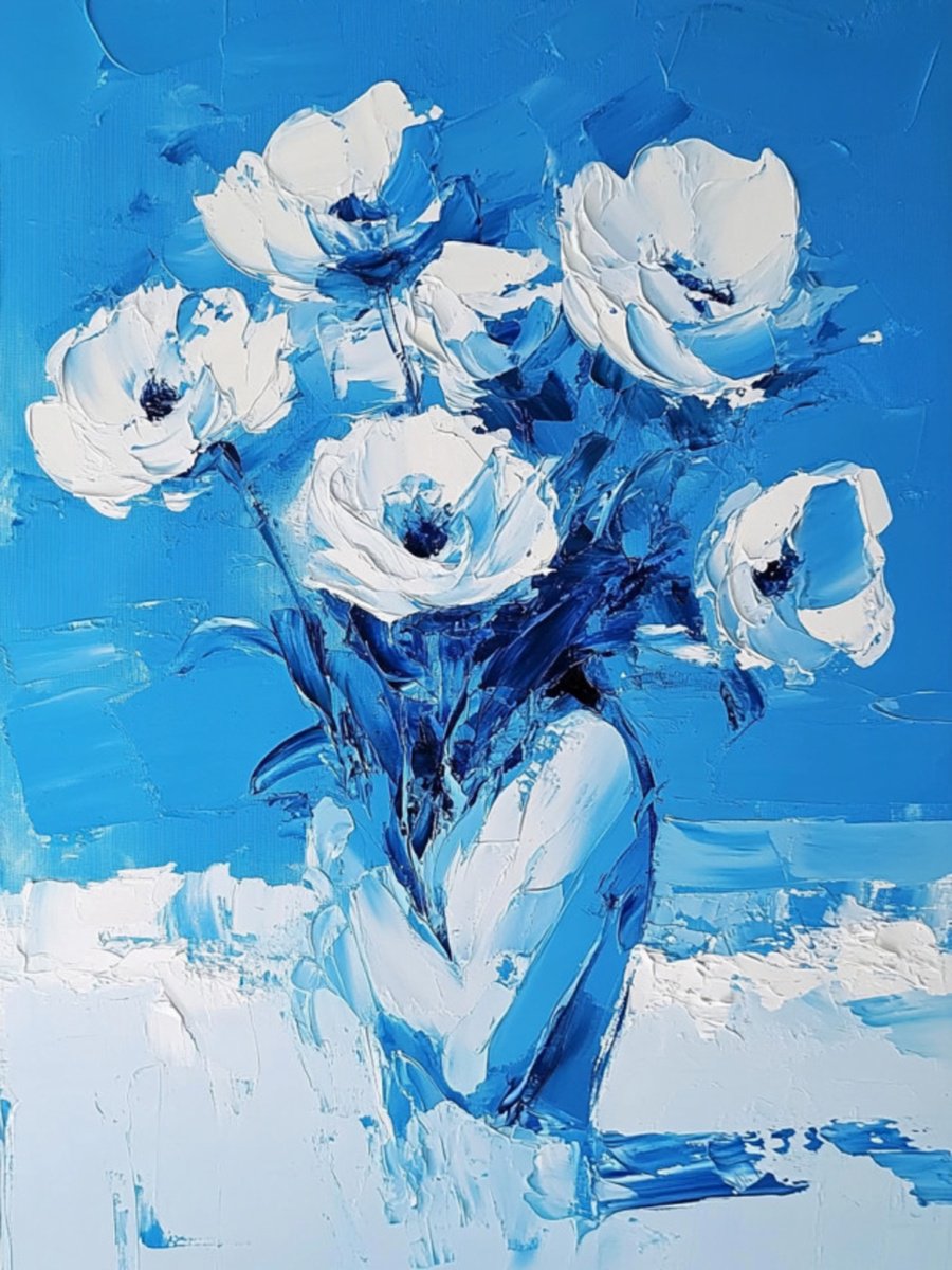 Blue Flowers by Elena Avanesova