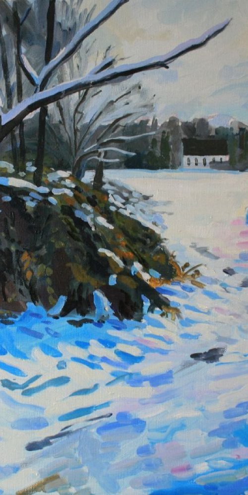 Snow on Wimbledon Common by Katharine Rowe