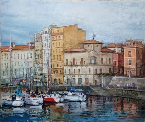 "Port of Gijón" by Hennadii Penskyi