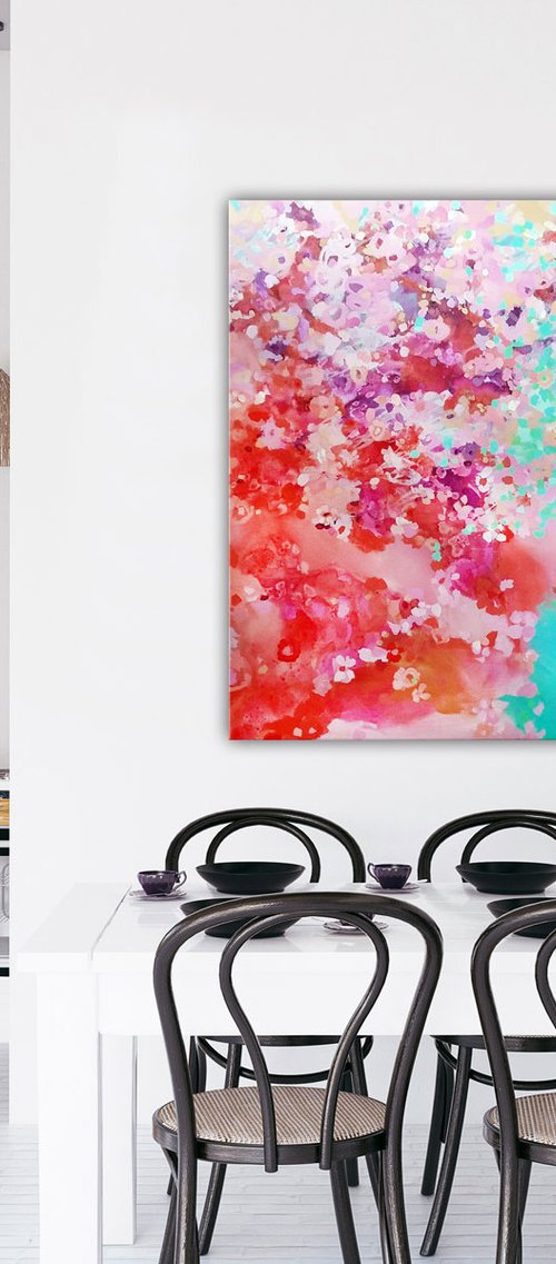 Nothing succeeds like excess (very large abstract - ready to hang) by Carolynne Coulson