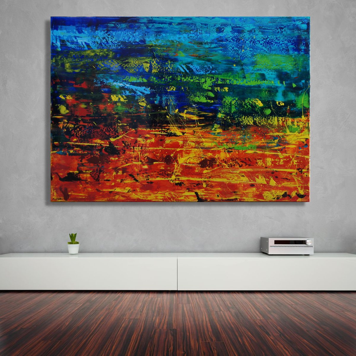 Mediterranian Medley (140 x 100 cm) XXL (56 x 40 inches) by Ansgar Dressler