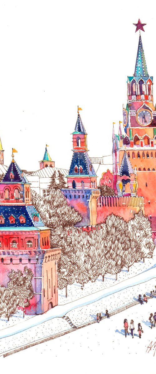 Kremlin in Vibrant Colors by Anastasia YOUKKI Mamoshina