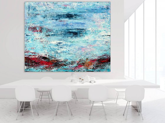 Extra large 235x190 painting "Beethoven - Moonlight Sonata"