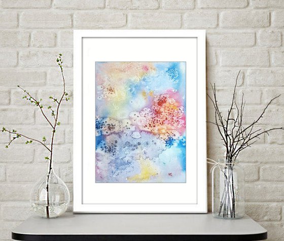 "Delicate" Abstract Watercolor Painting