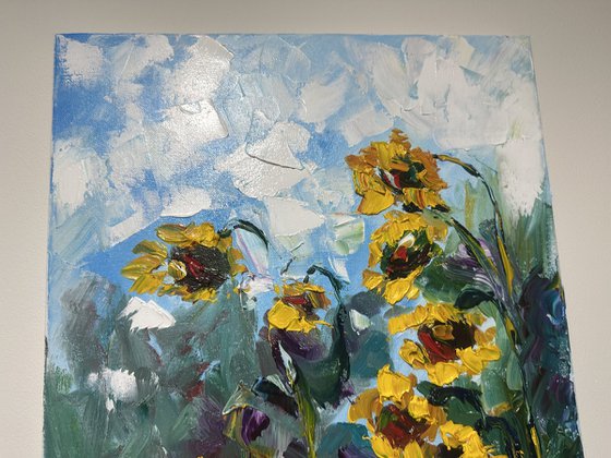 Sunflowers landscape
