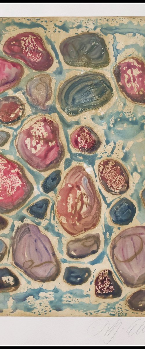 Beach Pebbles by Mariann Johansen-Ellis