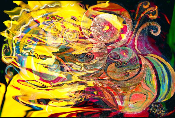 Revealing Fire Abstract Art