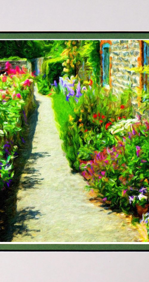 Up the Garden Path six in the style of Monet, Van Gogh by Robin Clarke