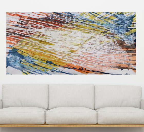 WHITE MELT 100x205cm