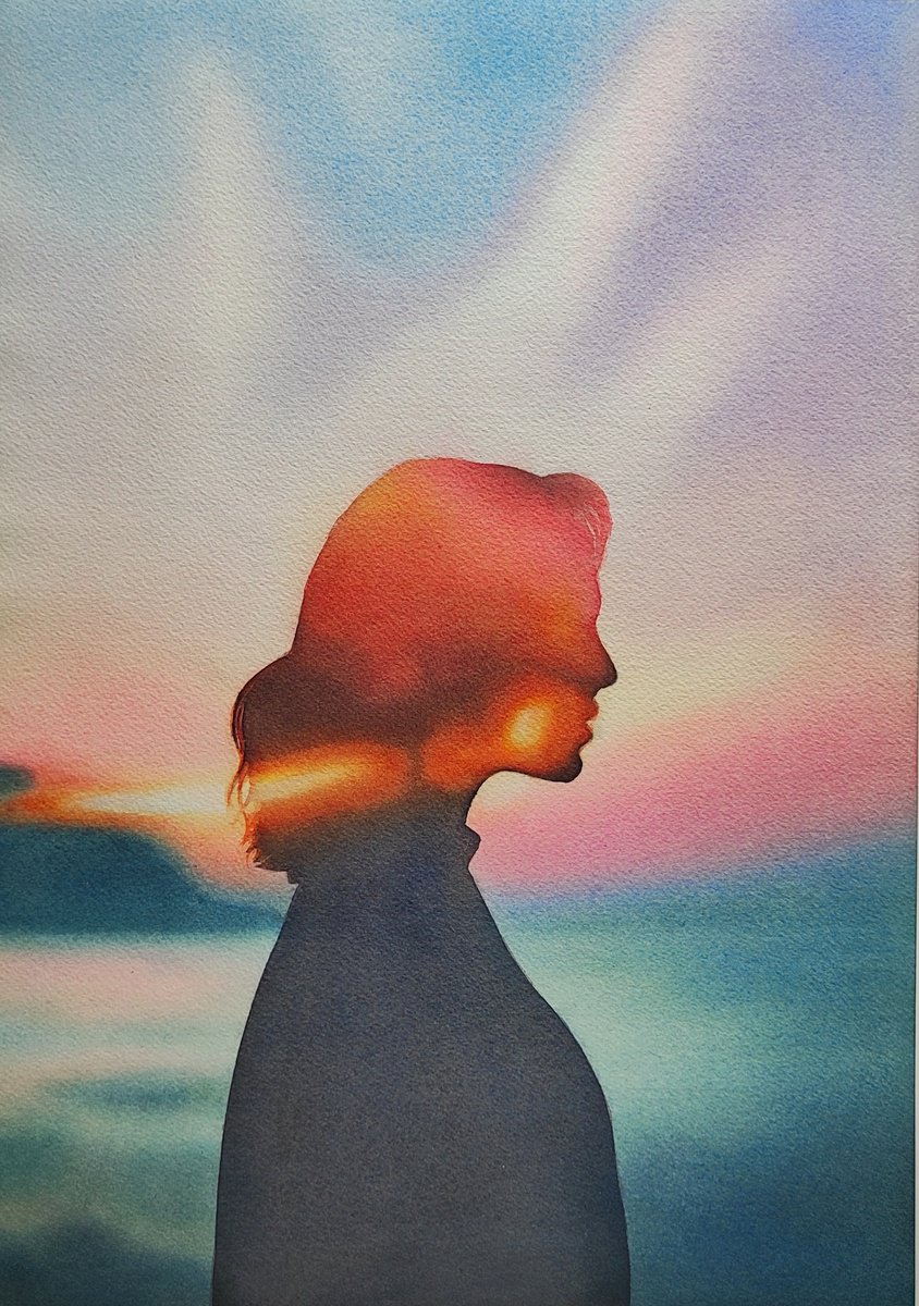 Surrealistic Watercolour , After The Light By Zhanna Utkina, 12 X 17, Artwork For Sale On Artfinder