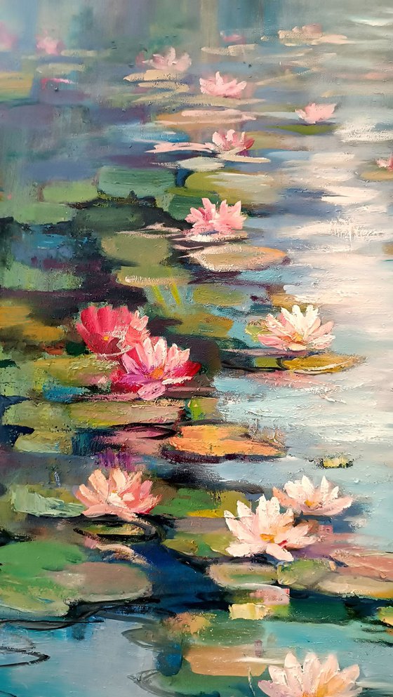 Lilies on the pond.