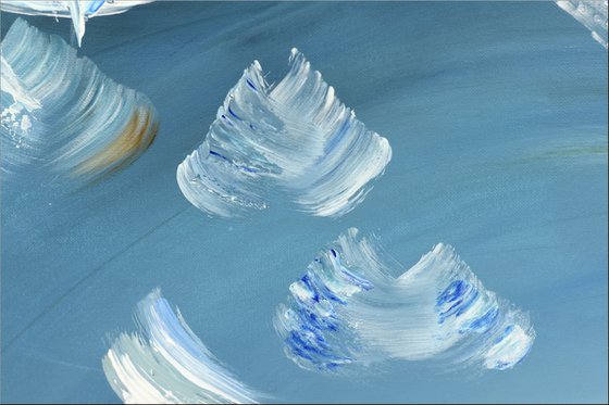 Breakthrough - Abstract Art - Acrylic Painting - Canvas Art - Framed Painting - Abstract Sea Painting - Ready to Hang