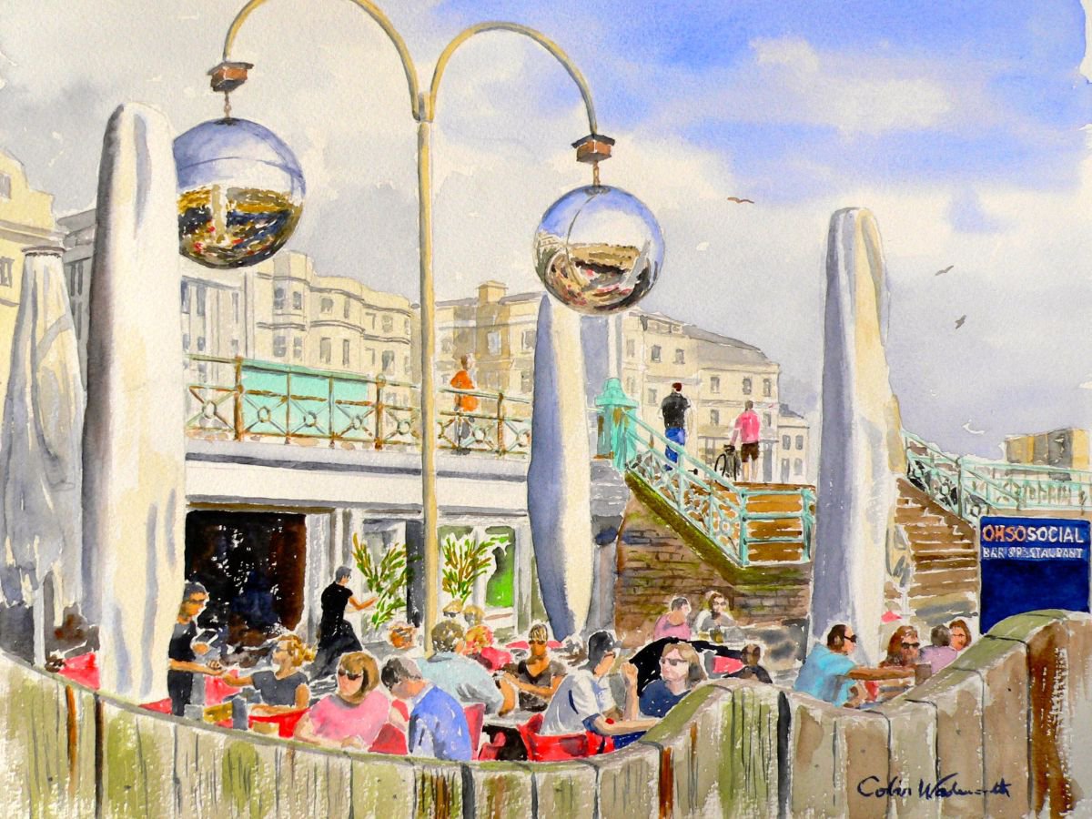 Brighton beach cafe by Colin Wadsworth
