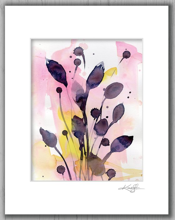 Organic Abstract 203 - Flower Painting by Kathy Morton Stanion