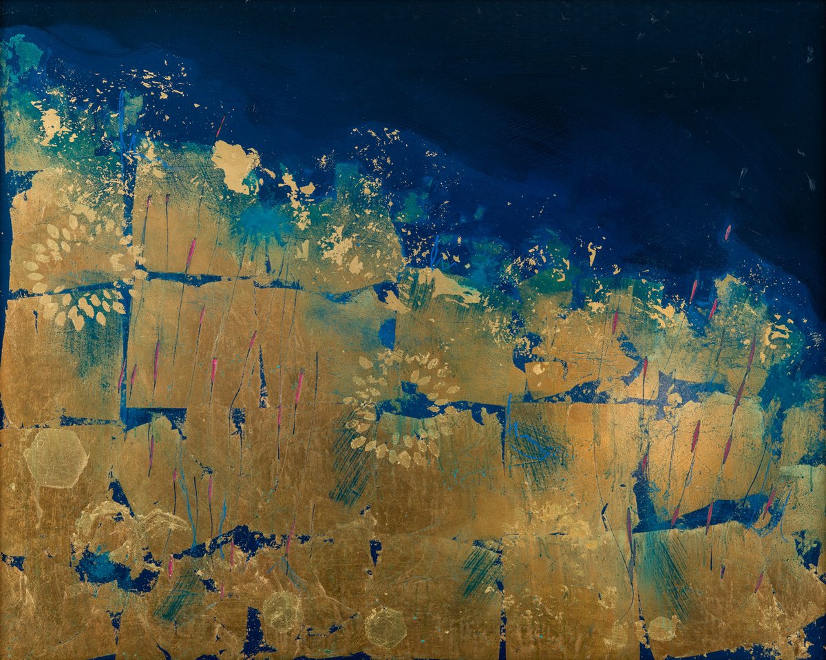 Abstract Landscape Painting By Chloe Yandell, 41 X 33, Resonate, Original Artwork