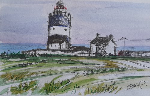 Evening Light  over Hook Head Lighthouse , Wexford Ireland by Niki Purcell