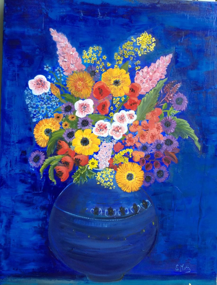 the blue bouquet by Elisabetta Mutty