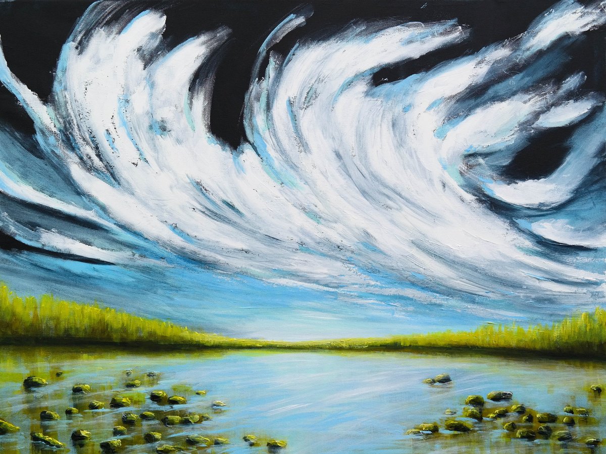 Clouds And Stones By Danijela Dan, 31 X 24, Artwork For Sale On Artfinder