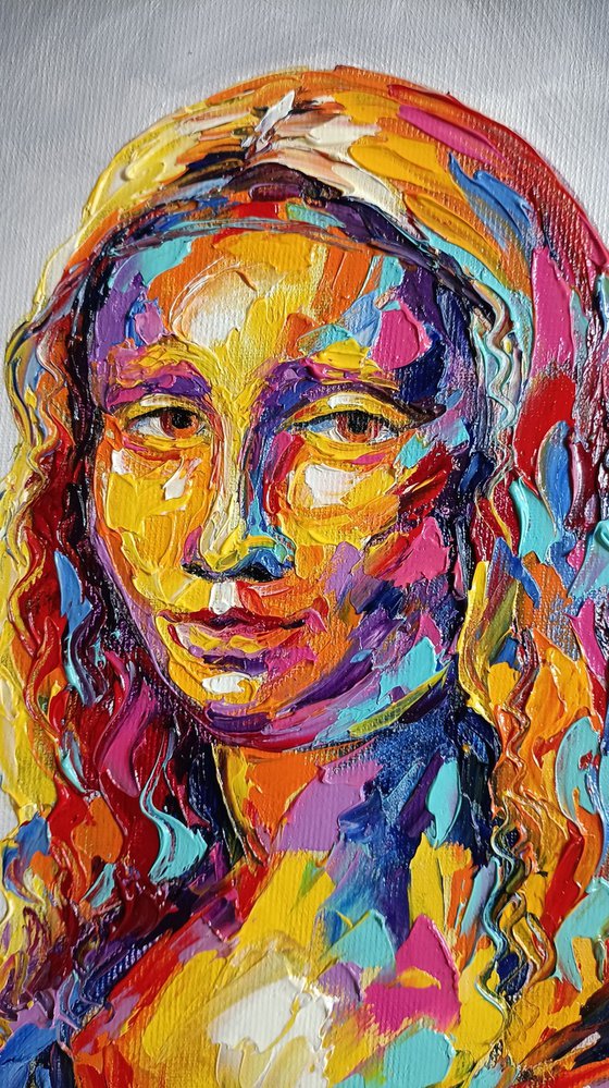 Mona Lisa - oil painting, Leonardo da Vinci, portrait, woman face, woman portrait, Mona Lisa face