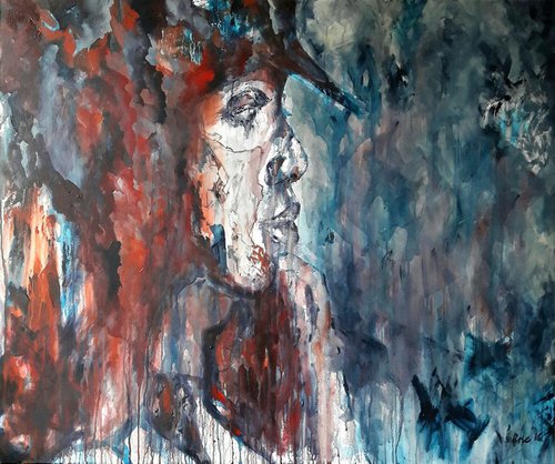 Deviation from Reality Painting Series, Contemporary painting series using palette knife, brushes and textures. Emotive art by Eric Sher