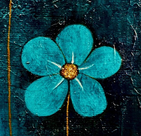 The blue daisies