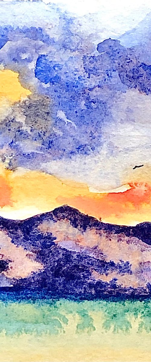 Mountain and Sunset #2 by Svetlana Vitman