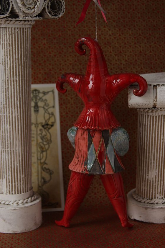 Joker.  Bell Doll, Hanging sculpture by Elya Yalonetski