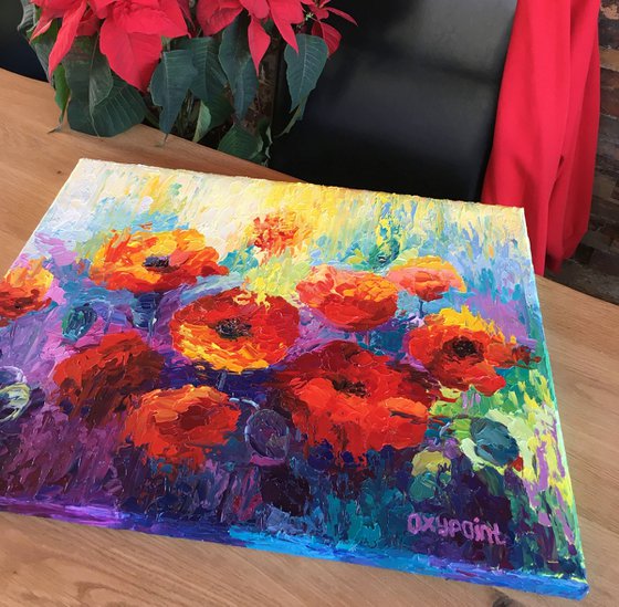"Poppies" flower painting