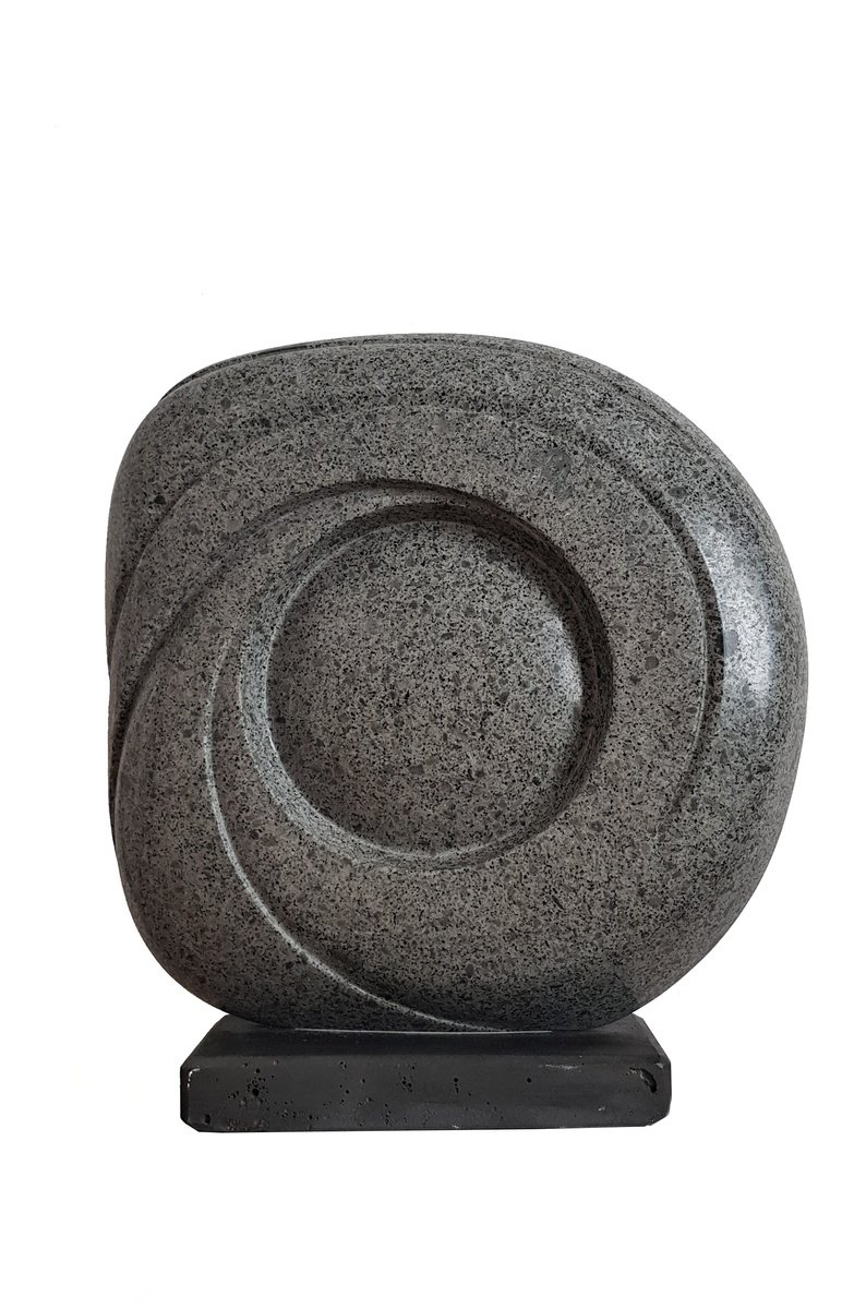 Organic Abstract Stone Sculpture By Ognyan Hristov, 18 X 20", "Satori - Inception", Original Artwork