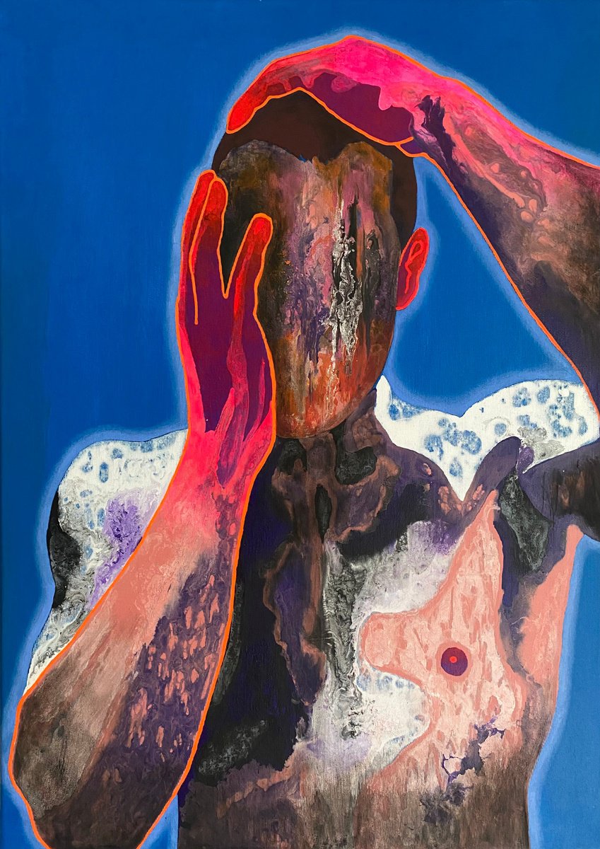 Surrealistic Painting , Clouds Of Unknowing By Stefano Pallara, 20 X 28, Artwork For Sale On Artfinder
