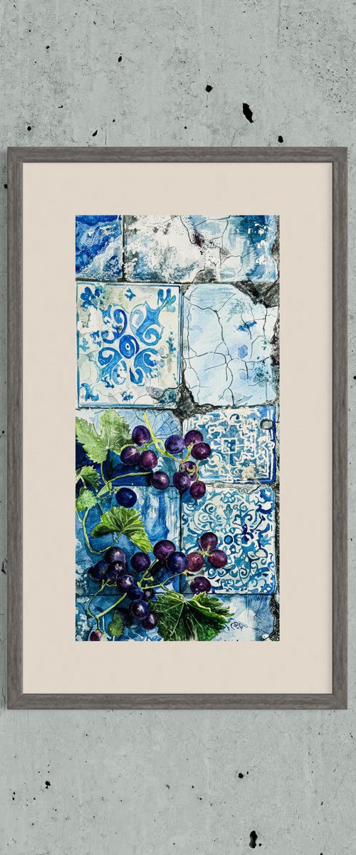 Portuguese Harvest  – Grapes by Irina Kurganskaya