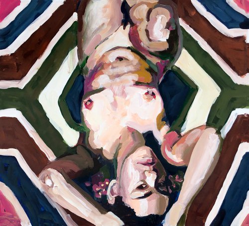 Acrylic on Canvas Nude 6 by Ga Ga