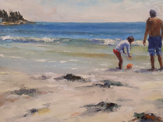 Returning to the summer beach