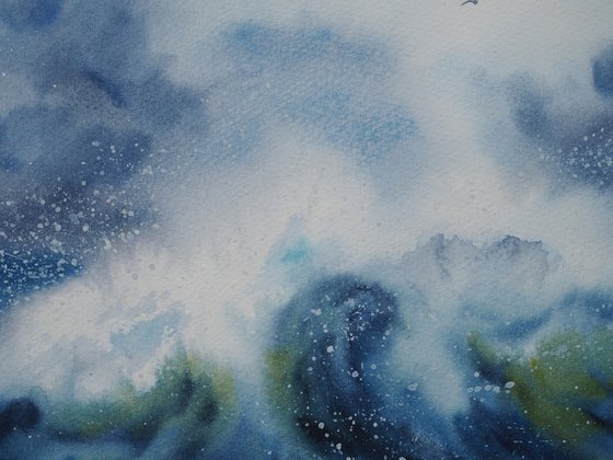 Storm sea